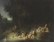 Rembrandt Peale Diana mit Aktaon und Kallisto oil painting on canvas